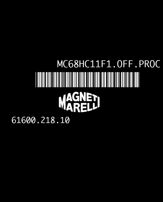 MAGNETI MARELLI IAW 8F.5T 61600.218.10 FIAT PUNTO 1.2i EEPROM MC68HC11F1