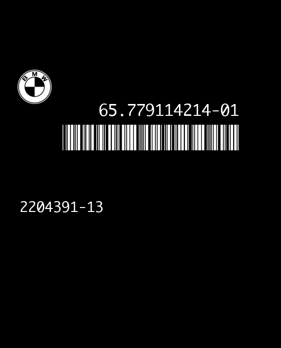 ACSM 2204391-13 BMW E60 65.779114214-01 EEPROM 95128