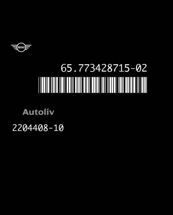 AUTOLIV 2204408-10 MINI 65.773428715-02 EEPROM 95128