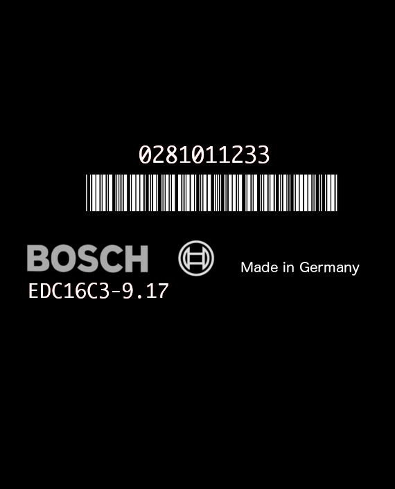 BOSCH EDC16C3-9.17 0281011233 CITROEN XSARA PICASSO 1.6 HDI 110HP 9655600680 1037370578