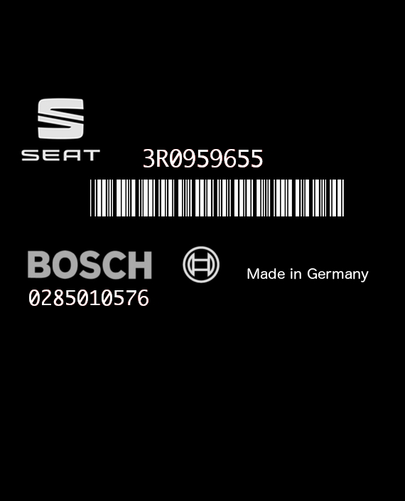 BOSCH 0285010576 SEAT EXEO 3R0959655 HW H15 SW 0010 EEPROM 95640