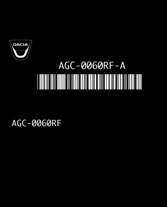 DAEWOO AGC-0060RF AGC-0060RF-A DACIA RENAULT 281155216R--B