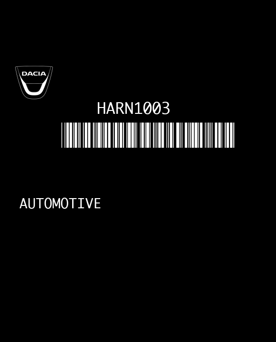 HUMAX AUTOMOTIVE 288547 HARN1003 RV2D-C3000E-P RENAULT 281153889R