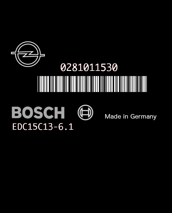 BOSCH EDC15C13-6.1 0281011530 OPEL VIVARO I 1.9 DCI 80HP HOM8200051609 8200391179 1037369910 - 83A0