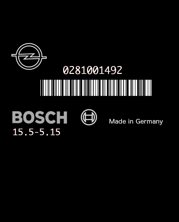 BOSCH EDCMSA 15.5-5.15 0281001492 OPEL FRONTERA 2.5 TDS 115HP 91154825 AN EEPROM 24C02