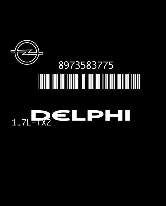 DELPHI DELCO 1.7L-TX2 8973583775 OPEL VAUXHALL COMBO II C 1.7 CDTI 65HP 12249767 DZFK