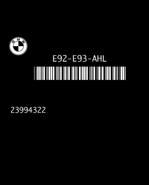 LEAR FRMFA 23994322 E92-E93-AHL BMW 61359133282-01 EEPROM 95320