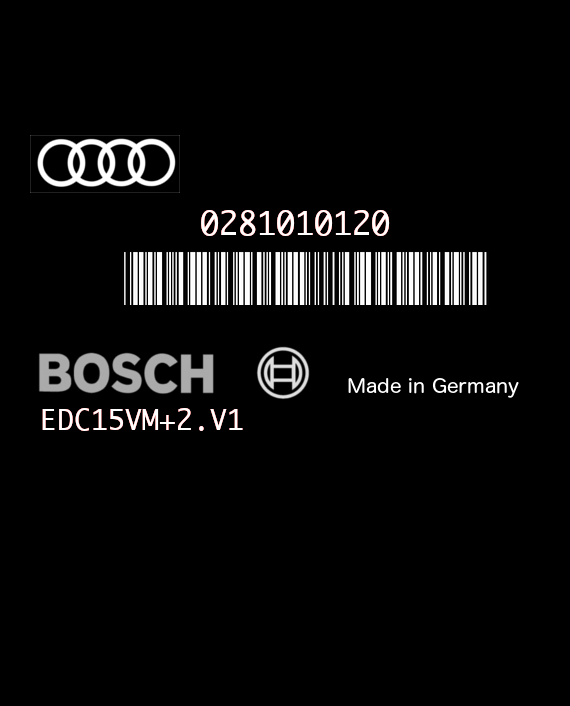 BOSCH EDC15VM+2.V1 0281010120 AUDI A3 I 1.9 TDI 110HP 038906012A EEPROM 24C04