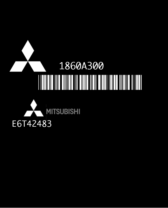 MITSUBISHI E6T42483 COLT V 1860A300 SMART FORFOUR I 1.1i 75HP A1341500879 FLASH MH8102F NO CS