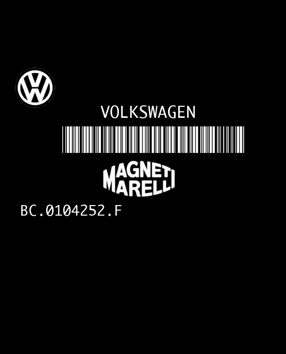 MAGNETI MARELLI IAW 4HV.CR BC.0104252.F VOLKSWAGEN POLO V 1.4 FSI 86HP 03C906024CR EEPROM 95320