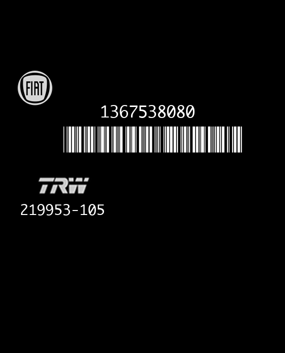 TRW 219953-105 FIAT DUCATO CITROEN JUMPER PEUGEOT BOXER 1367538080 EEPROM 25LC320