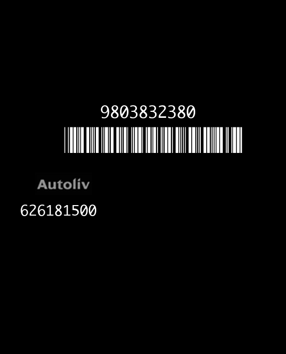 AUTOLIV 626181500 CITROEN C3 9803832380 AA EEPROM 95320