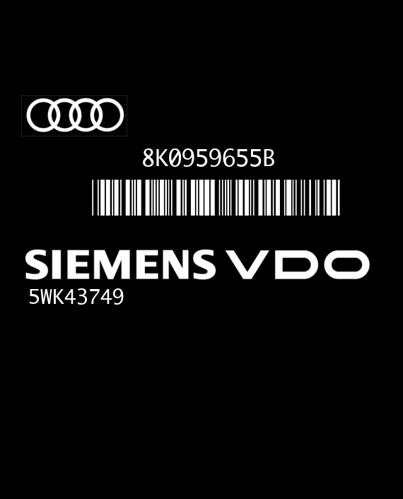 SIEMENS 5WK43749 AUDI A4 8K0959655B