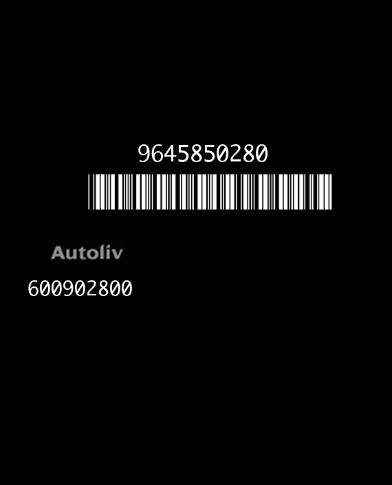 AUTOLIV 600902800 PEUGEOT 406 9645850280 AL EEPROM 95080