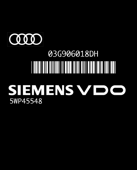 SIEMENS VDO SIMOS PPD1.2 5WP45548 AUDI A3 II 2.0 TDI 170HP 03G906018DH SN100L8000000 - 4346
