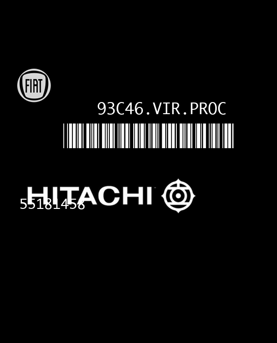 HITACHI MFI-505 HCU505 FIAT STILO 1.8i 16V 133HP 55181458 EEPROM 93C46