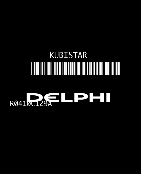 DELPHI TRW DDCR R0410C129A 81104A NISSAN KUBISTAR I 1.5 DCI 61HP 8200331477 8200355864