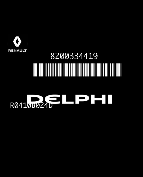 DELPHI TRW DDCR R0410B024D 81044D RENAULT MEGANE II 1.5 DCI 100HP 8200334419 8200469340 EEPROM 95080