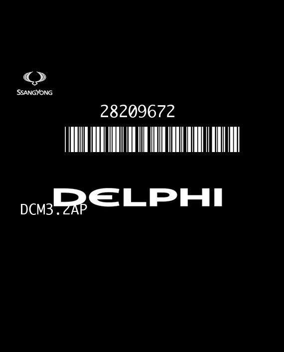 DELPHI DCM3.2AP 28209672 SANGYONG ACTYON I 2.0 XDI 141HP A6645406832 NCA30A00