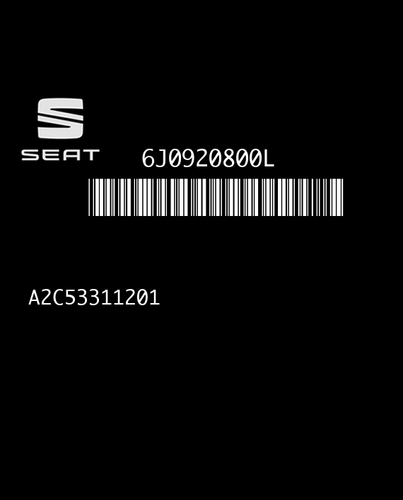 VDO A2C53311201 SEAT IBIZA IV 6J0920800L SW 0018