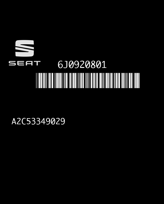 VDO A2C53349029 SEAT IBIZA IV 6J0920801 SW 0110