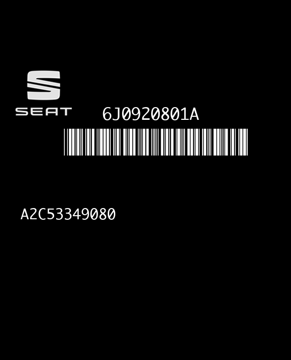 VDO A2C53349080 SEAT IBIZA IV 6J0920801A SW 0110