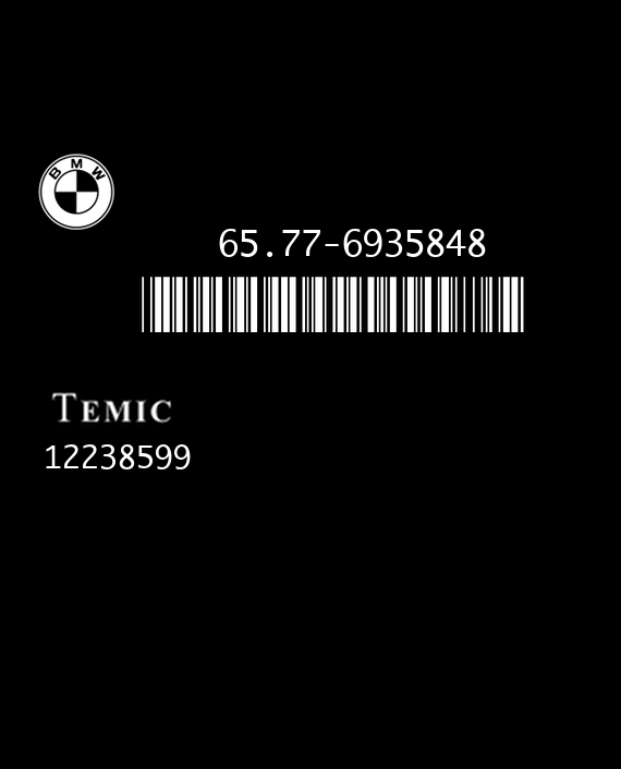 TEMIC SFZ-5 12238599 BMW E6x 65.77-6935848 EEPROM MC9S12DB128B