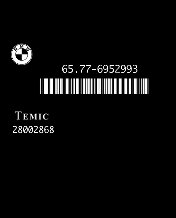 TEMIC SFZ-5 28002868 BMW E6x 65.77-6952993