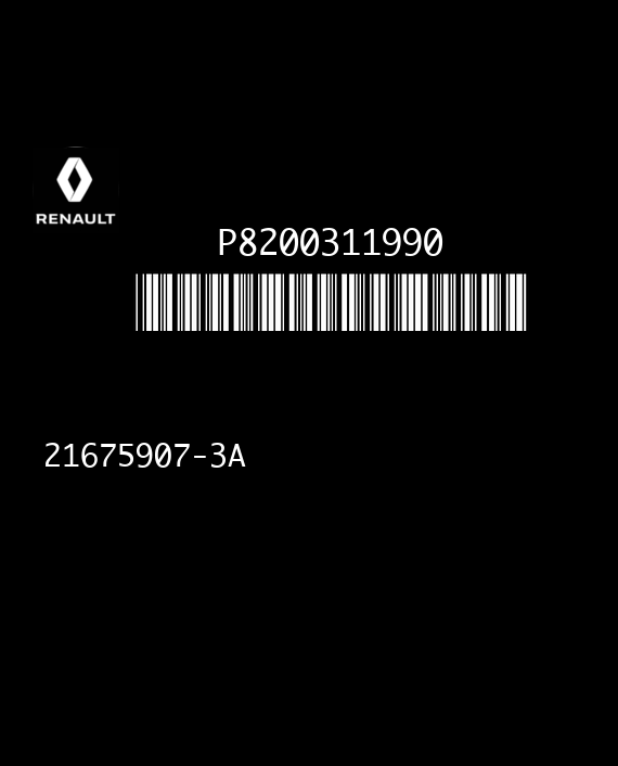 SAGEM UCH-N3 21675907-3A RENAULT CLIO II PHASE P8200311990 V5.3