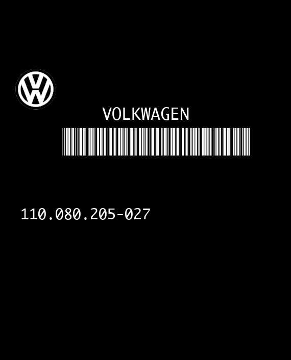 VDO 110.080.205-027 VOLKWAGEN TRANSPORTER T5 7H5920860H SW09.00