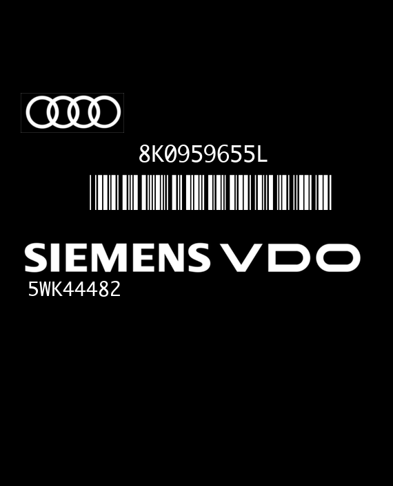 SIEMENS 5WK44482 AUDI A4 III 8K0959655L H41 S0610 EEPROM 95640