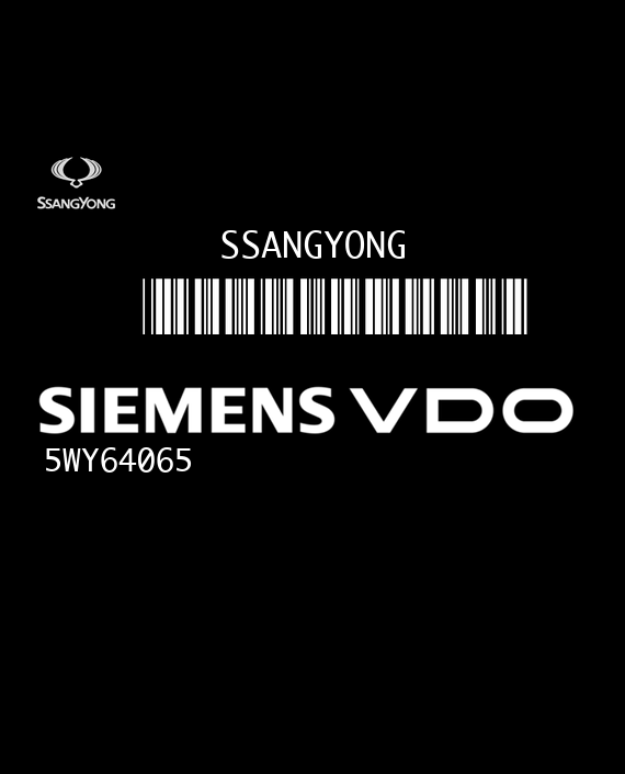 SIEMENS 5WY64065 SSANGYONG KYRON I 86250-09061 EEPROM 95080