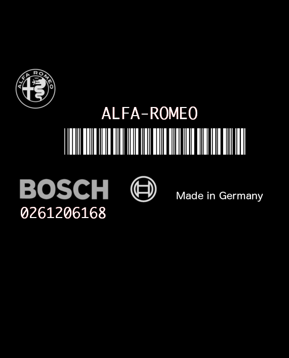 BOSCH ME2.1 0261206168 ALFA-ROMEO 156 I 2.5i 140KW 190HP V6 24V 32401 60661861 00606618610 1037359733