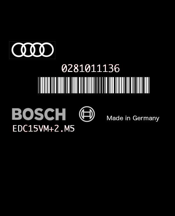 BOSCH EDC15VM+2.M5 0281011136 AUDI A6 II 2.5 TDI 120KW 163HP V6 24V BFC 8E0907401P 1037367102 - 0011