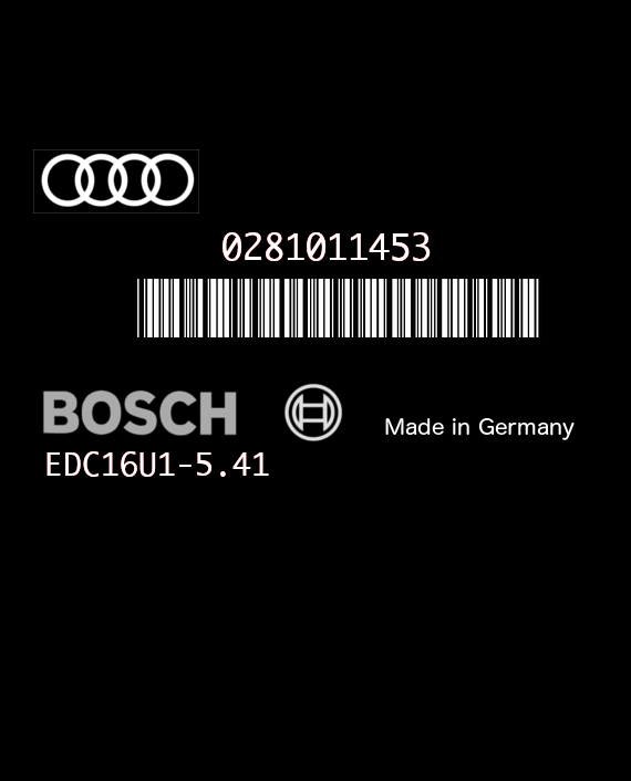 BOSCH EDC16U1-5.41 0281011453 AUDI A3 II 2.0 TDI 103KW 140HP L4 16V BKD 03G906016AT 1037369901 - 5689