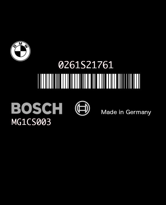 BOSCH MG1CS003 0261S21761 BMW F31 340i VI 3.0i 240KW 326HP L6 24V B58B30A 9894913 10SW036952 - 000051EE501DD1