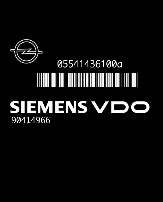 SIEMENS SIMTEC 56 5WK9052 OPEL ASTRA I (F) 1.8i 92KW 125HP L4 16V C18XE L79 90414966 SA 05541436100a