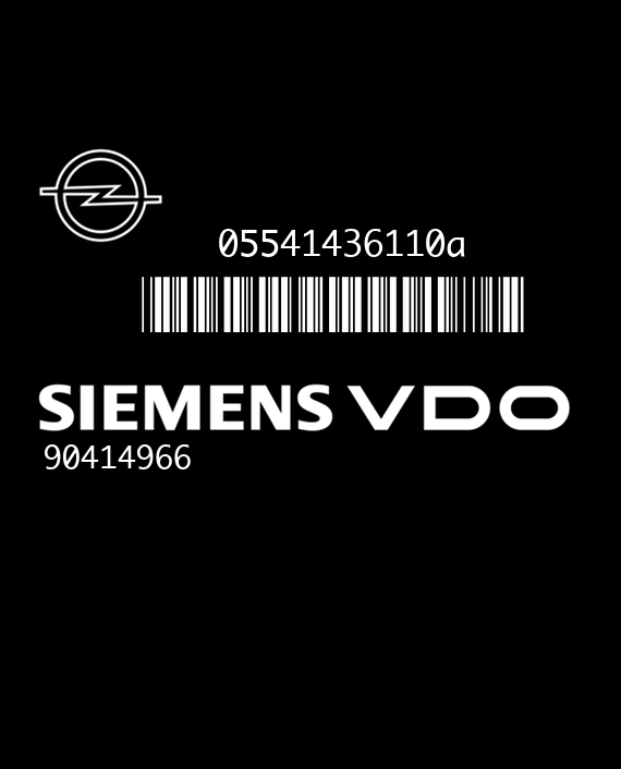 SIEMENS SIMTEC 56 5WK9052 OPEL ASTRA I (F) 1.8i 92KW 125HP L4 16V C18XE L79 90414966 SA 05541436110a