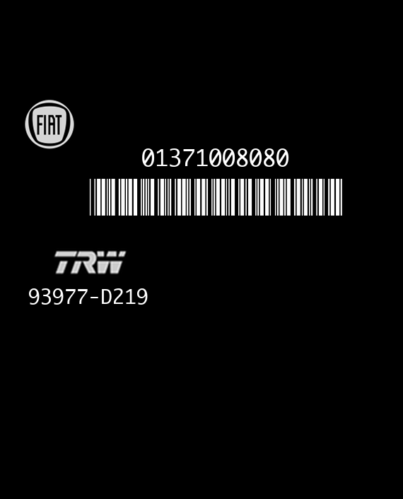 TRW 93977-D219 FIAT DUCATO 01371008080 1371008080 EEPROM 95640