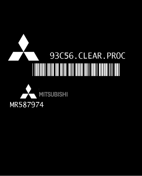 MITSUBISHI L200 MR587974 DPB EEPROM 93C56