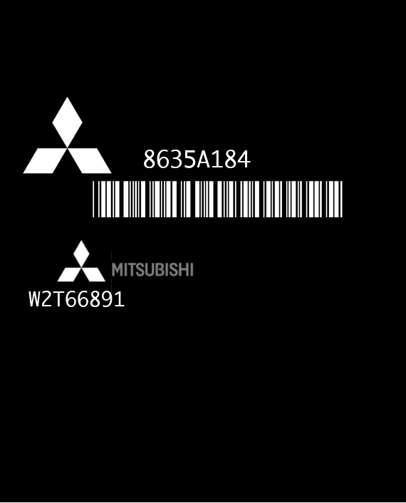 MITSUBISHI W2T66891 PAJERO 8635A184 DPB EEPROM 25160