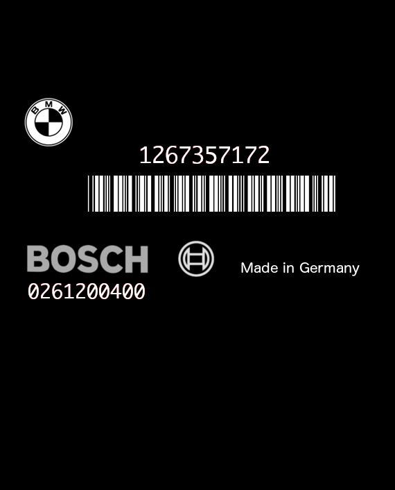 BOSCH M3.1 0261200400 BMW E34 525i III 2.5i 141KW 192HP L6 24V 256S2 M50 1726171 1267357172
