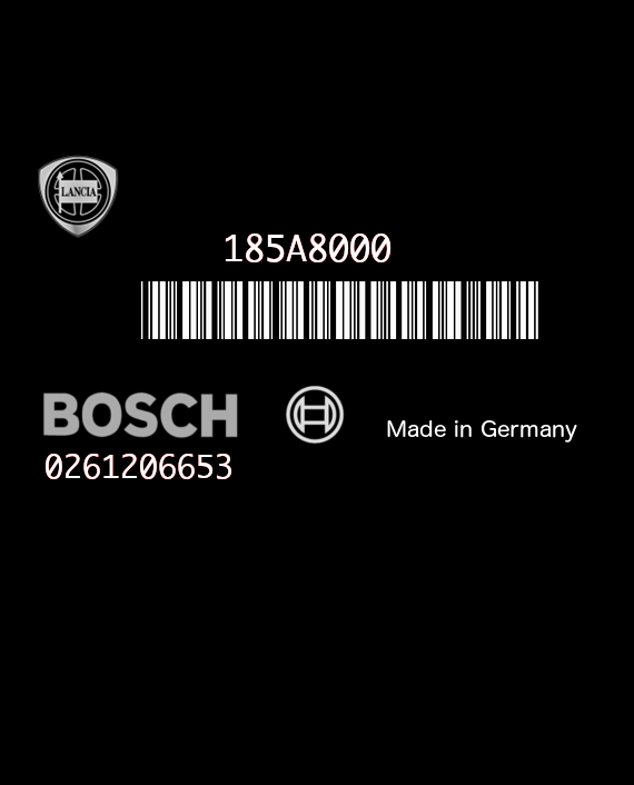 BOSCH ME3.1 0261206653 LANCIA LYBRA I (109) 2.0i 110KW 150HP L5 20V 185A8000 00467719540 46771954 1277356380