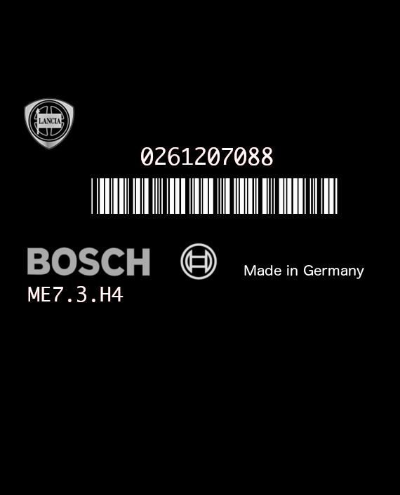 BOSCH ME7.3.H4 0261207088 LANCIA YPSILON IV (843) 1.2i 59KW 80HP L4 16V 188A5000 00551919810 55191981 1037367382