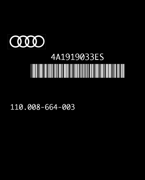 VDO 110.008-664-003 AUDI A6 I (4A) 4A1919033ES