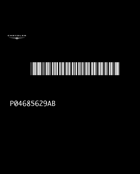 CHRYSLER VOYAGER III (GS) P04685629AB