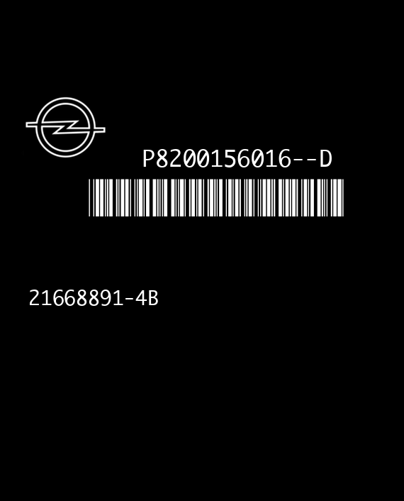 SAGEM UCH-N2 21668891-4B OPEL VIVARO I (A) P8200156016--D V5.0 EEPROM 93C66