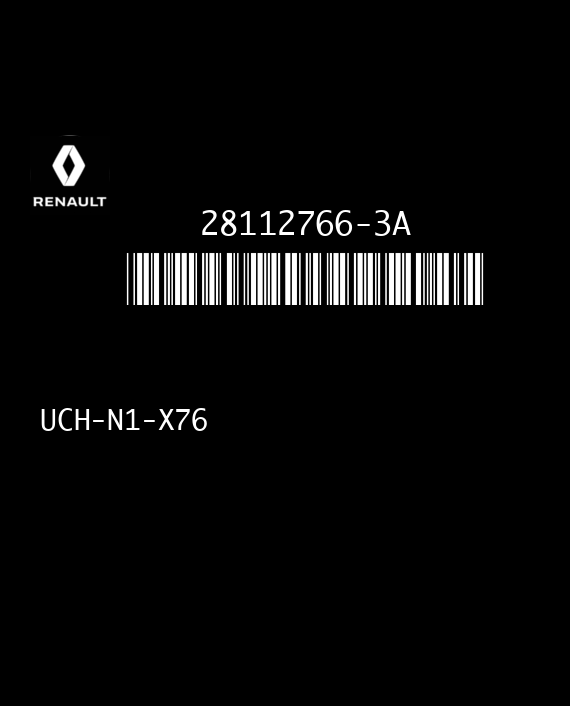 SAGEM UCH-N1-X76 28112766-3A RENAULT KANGOO I P8200461563--L V6.5 EEPROM 93C66
