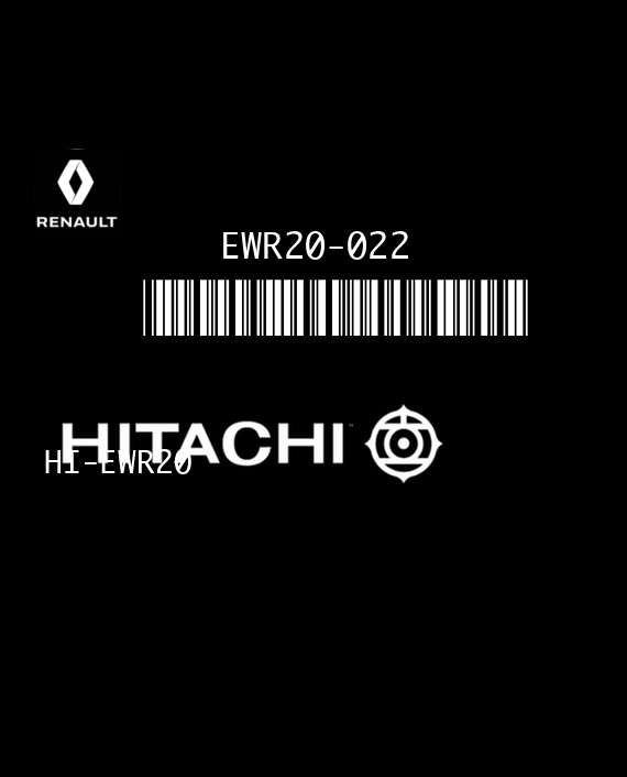 HITACHI HI-EWR20 EWR20-022 B1 5Y10 RENAULT GRAND ESPACE IV 3.5i V6 24V 240HP 8200175016 8200598675 EEPROM 93C66