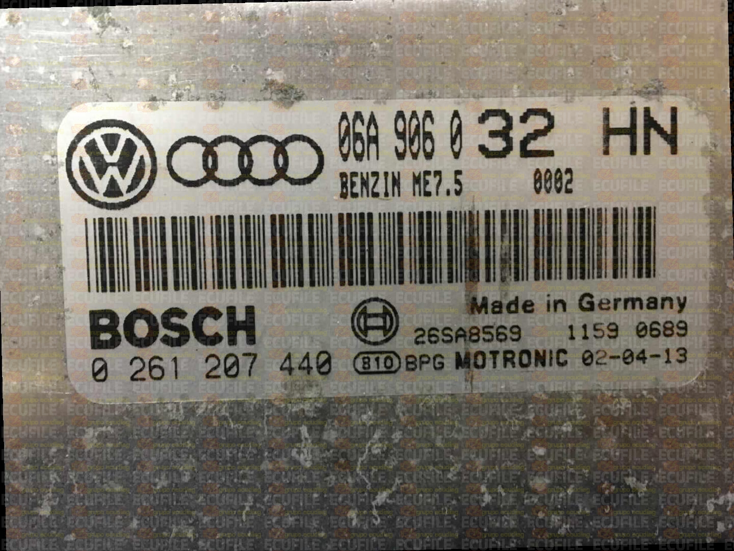 BOSCH ME7.5 0261207440 AUDI A3 1.8T 180HP 06A906032HN 1037363908